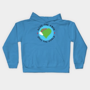 save the art save the world Kids Hoodie